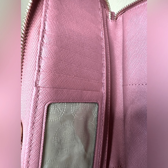 Michael Kors dark pink zip around wallet - Picture 8 of 14